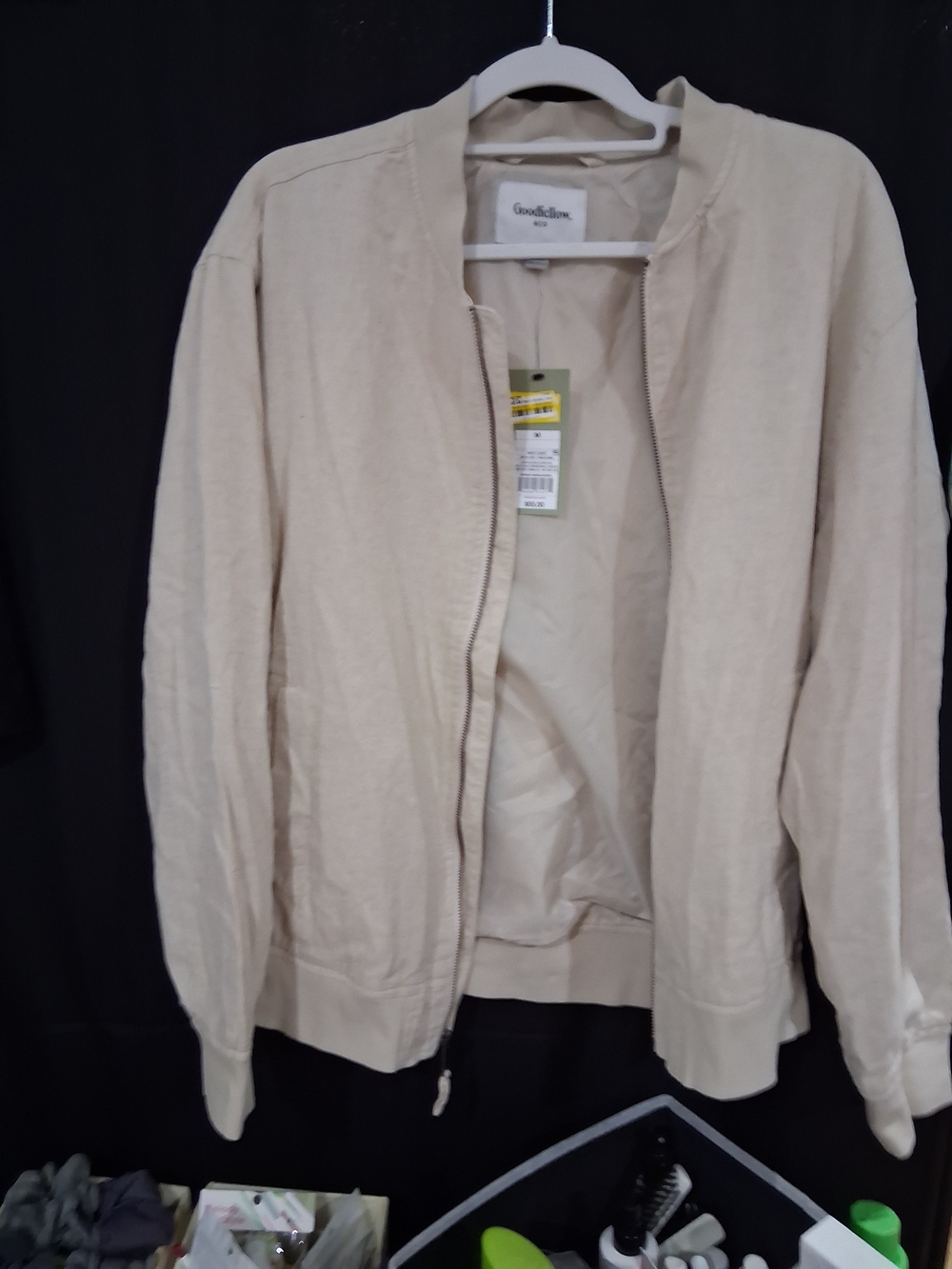 Goodfellow & Co Light Beige Bomber Jacket